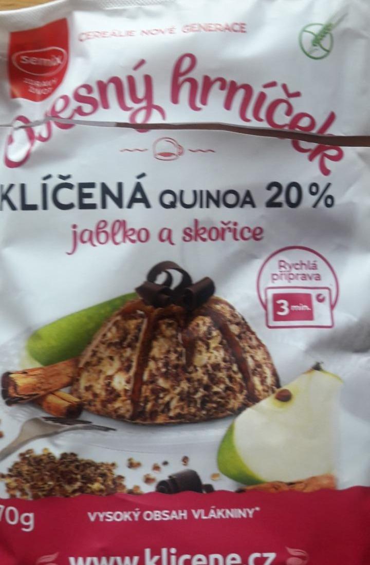 Fotografie - Ovesný hrníček klíčená quinoa 20% jablko a skořice Semix