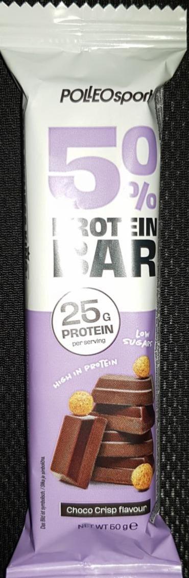 Fotografie - 50% protein bar Choco crisp cookie Polleosport