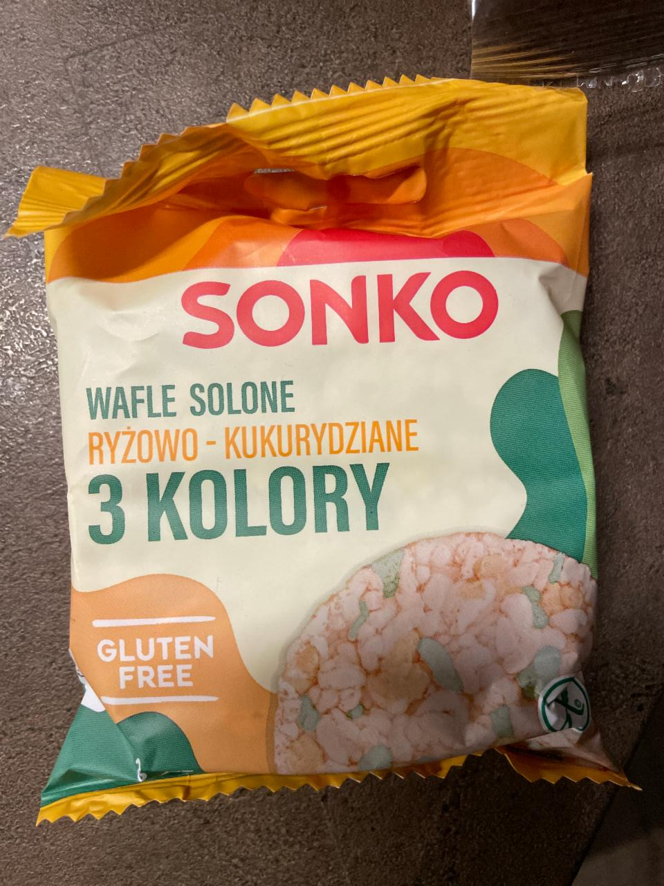 Fotografie - Wafle solone ryżowo kukurydziane 3 kolory Sonko