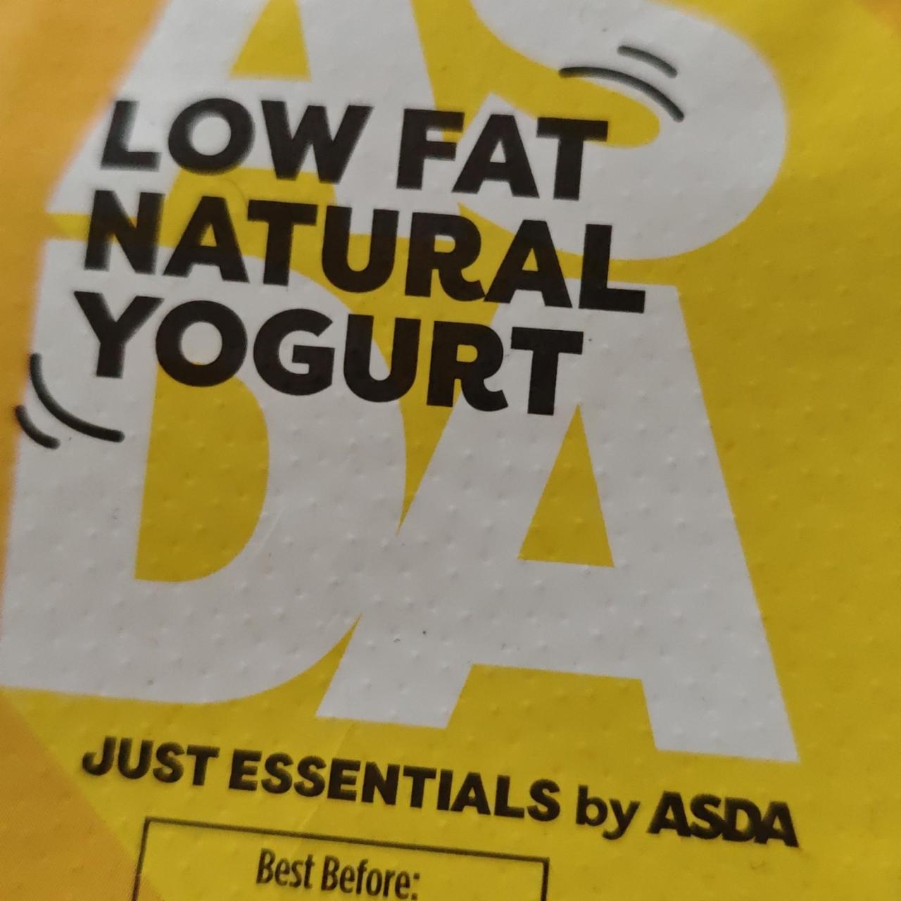 Fotografie - Low fat natural yogurt Asda