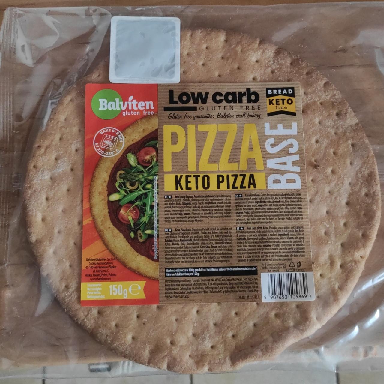 Fotografie - Low Carb Pizza keto base Balviten