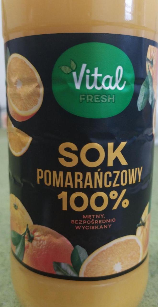 Fotografie - Sok pomarańczowy 100% Vital fresh