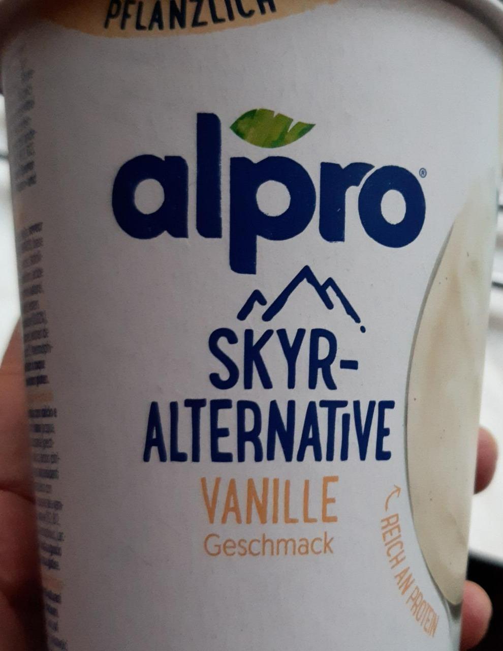 Fotografie - Skyr Alternative Vanille Geschmack Alpro