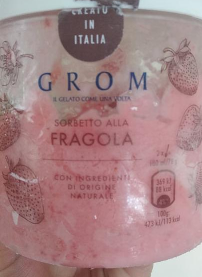 Fotografie - Sorbetto Alla Fragola - Grom