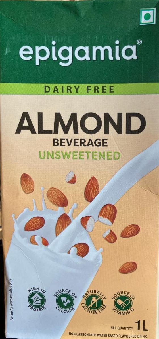 Fotografie - Almond beverage unsweetened Epigamia