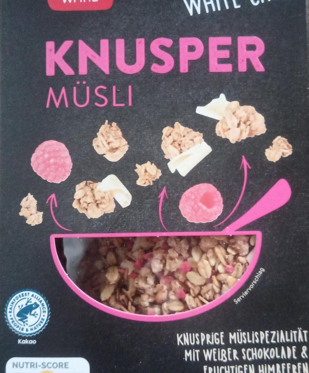 Fotografie - Knusper musli himbeer white choc