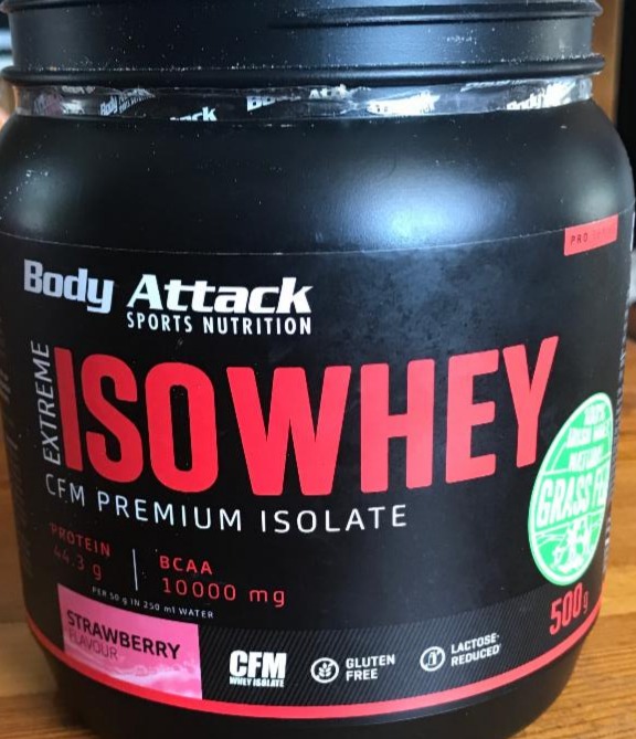 Fotografie - iso whey cfm premium isolate strawberry