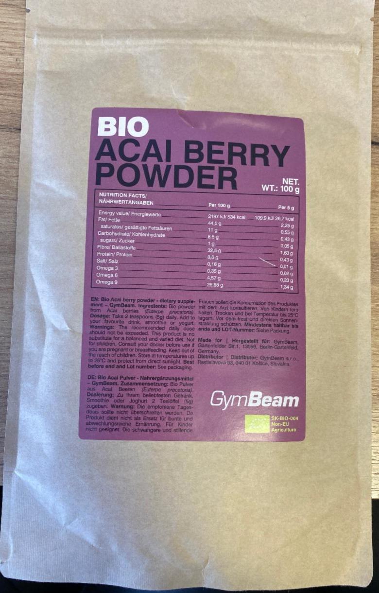 Fotografie - Bio Acai Berry powder GymBeam