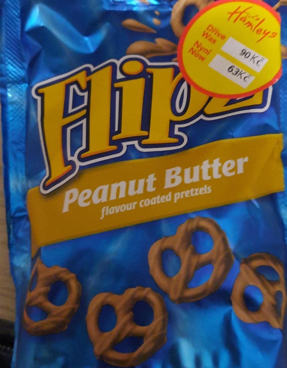 Fotografie - Peanut Butter Flavour Coated Pretzels Flipz