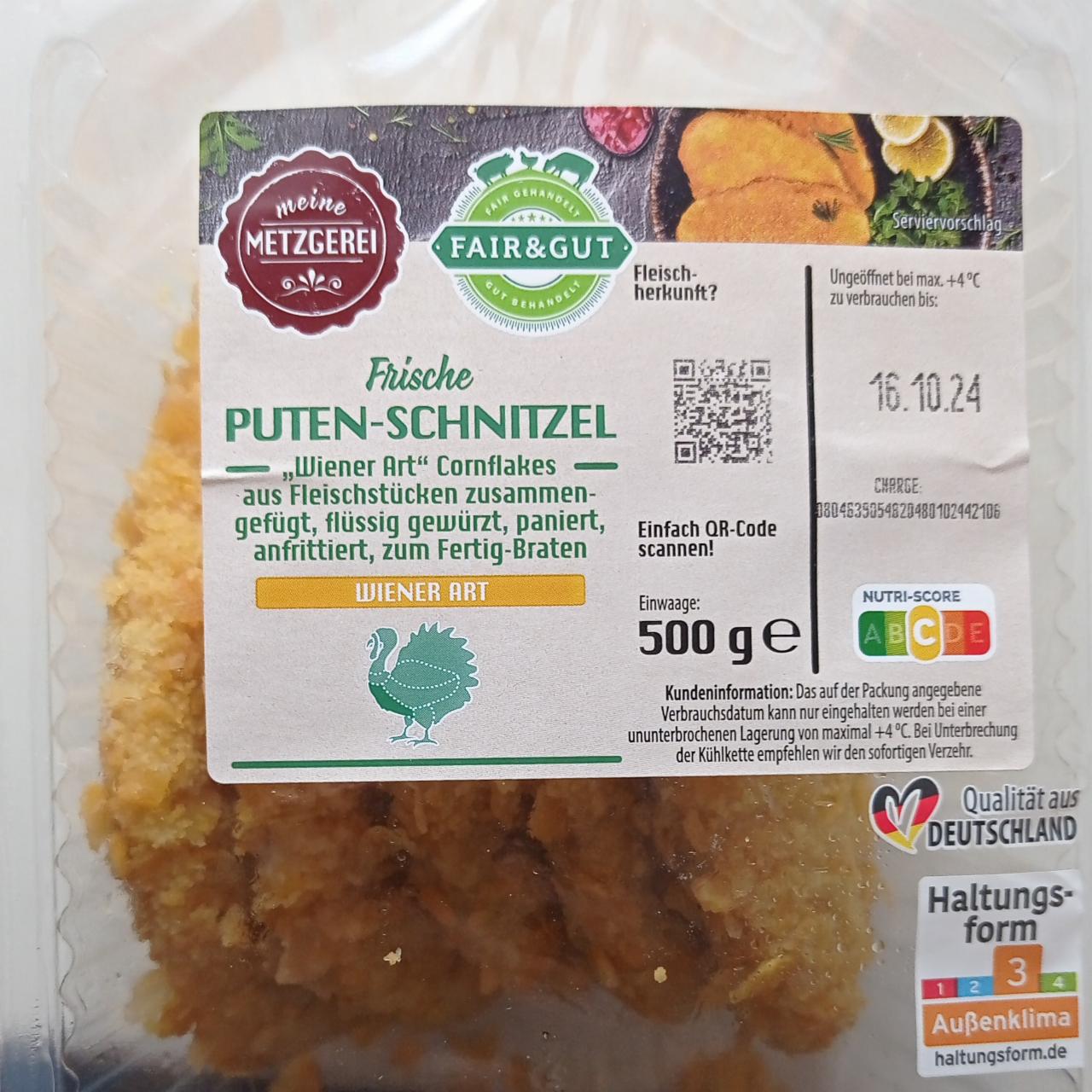 Fotografie - Puten-schnitzel Fair & Gut