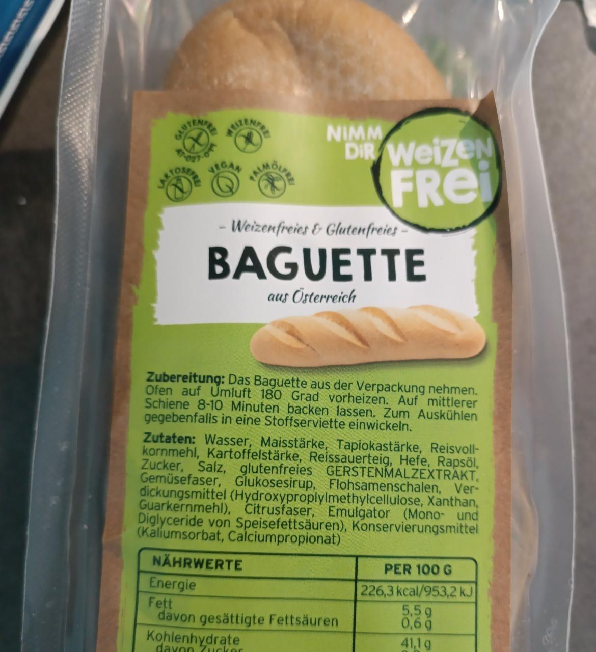 Fotografie - Baguette Weizenfrei