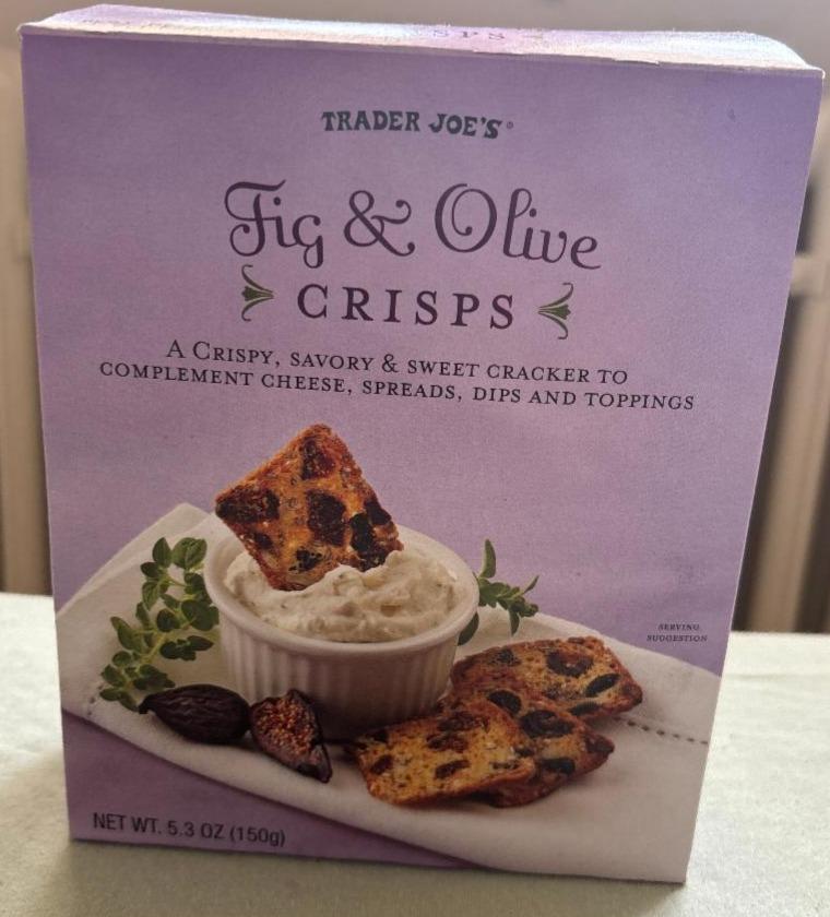 Fotografie - Fig & Olive Crisps Trader Joe's