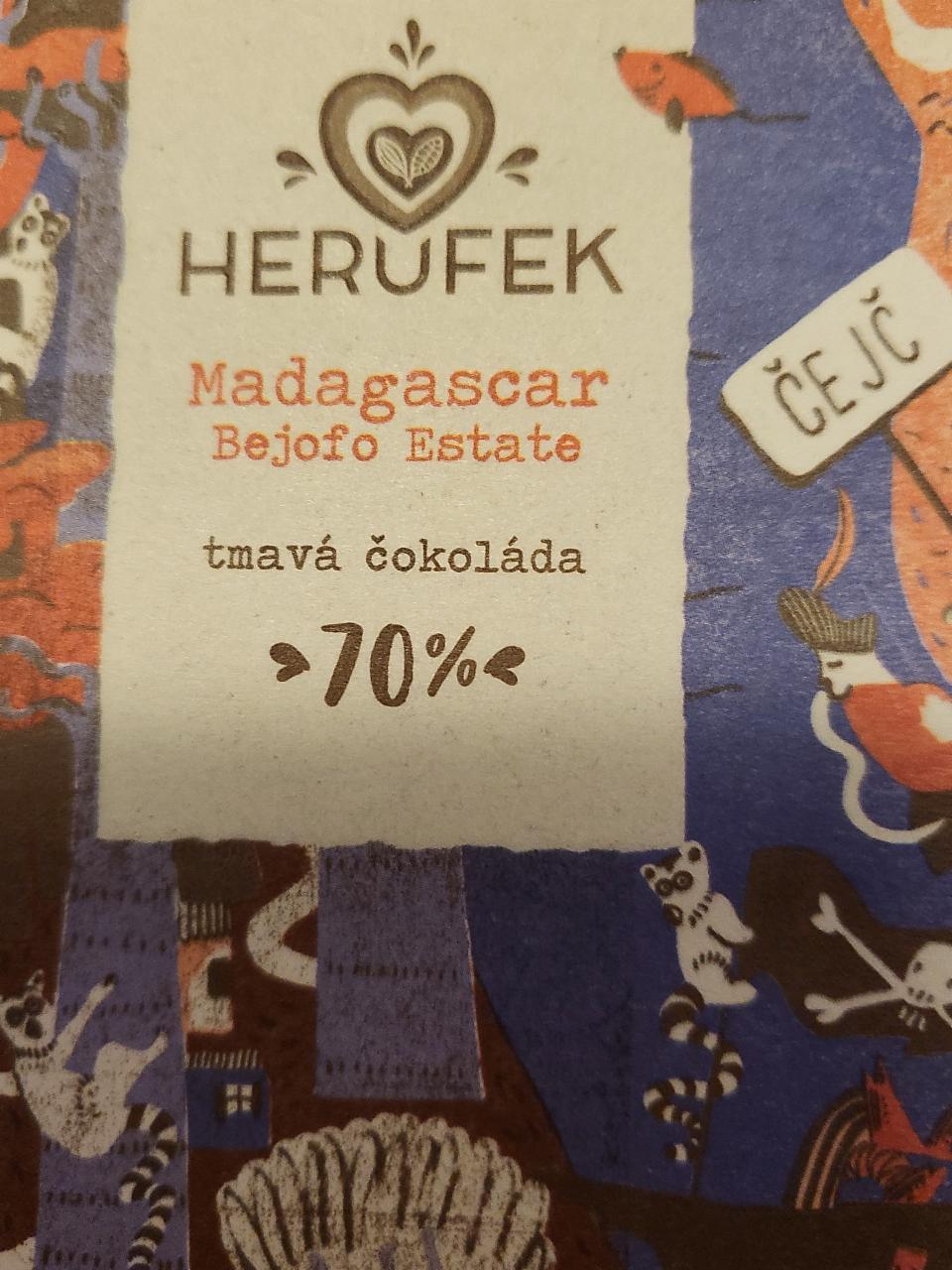 Fotografie - Madagascar tmavá čokoláda 70% Herufek