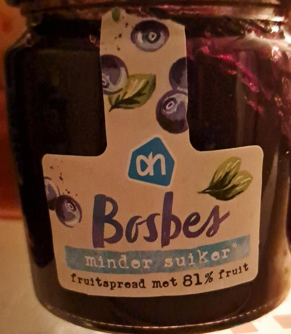 Fotografie - Bosbes minder suiker fruitspread met 81% fruit Albert Heijn