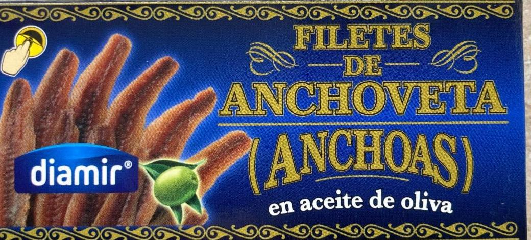 Fotografie - Filetes de Anchoveta Anchoas en aceite de oliva Diamir