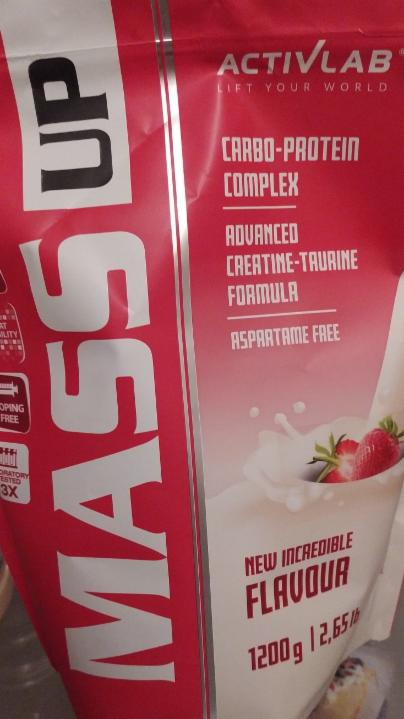 Fotografie - MassUp Carbo protein strawberry activlab