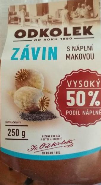 Fotografie - Závin s náplní makovou 50%náplně Odkolek