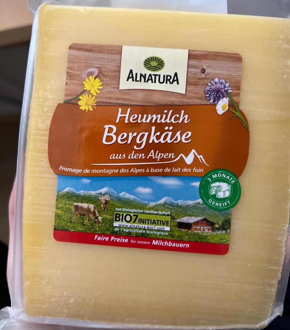 Fotografie - Bio Heumilch Bergkäse aus den Alpen Alnatura