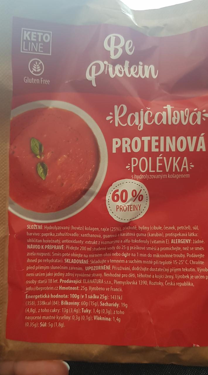 Fotografie - Rajčatová proteinová polévka Be Protein