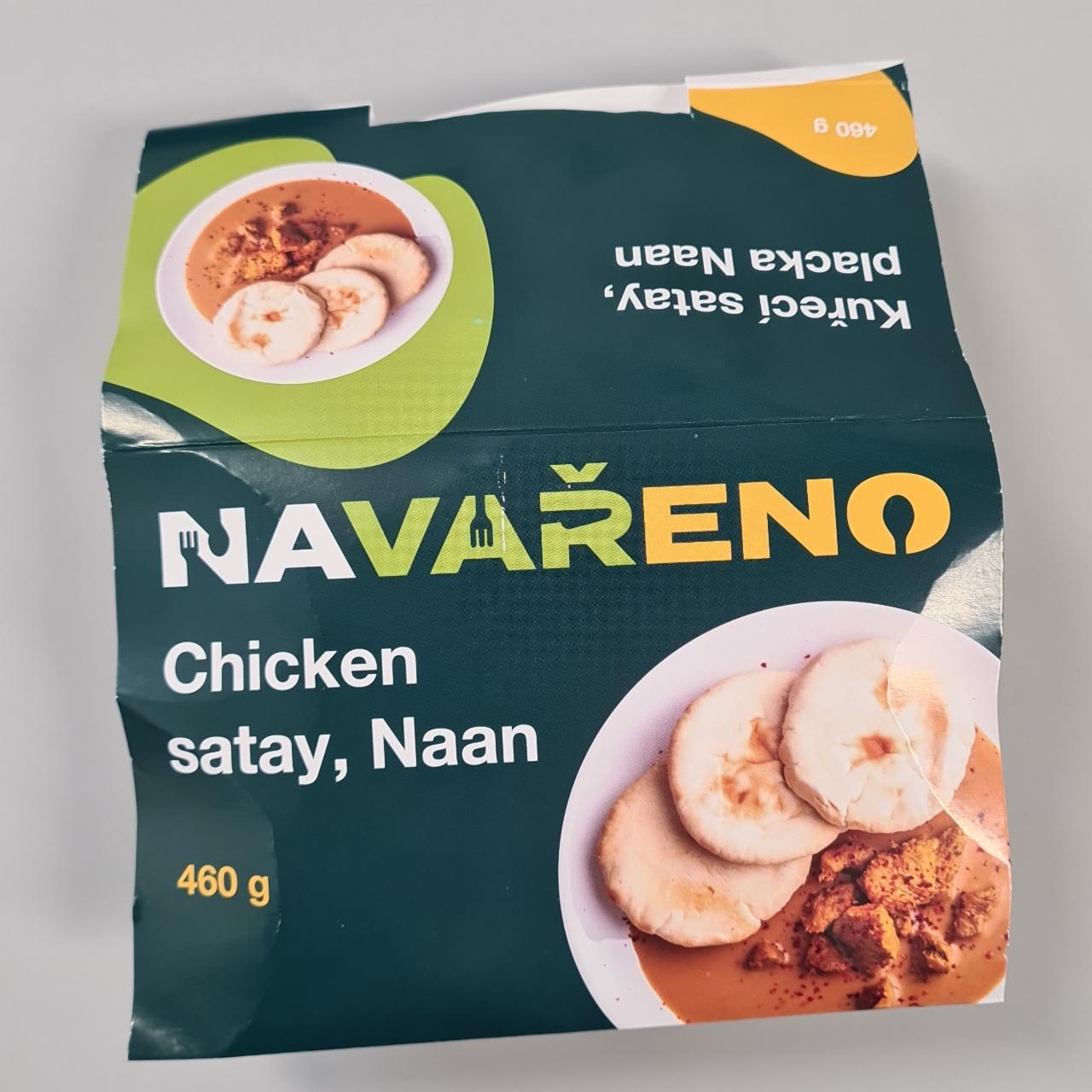 Fotografie - Chicken Satay, Naan Navařeno