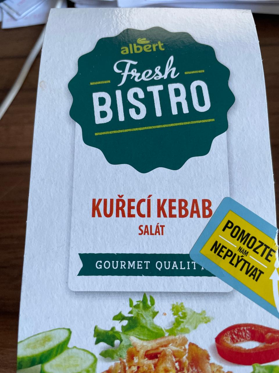 Fotografie - Salát kebeb bez dresinku Albert Fresh Bistro