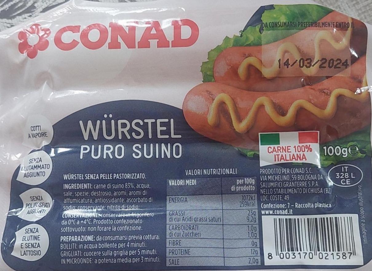 Fotografie - Würstel puro suino Conad