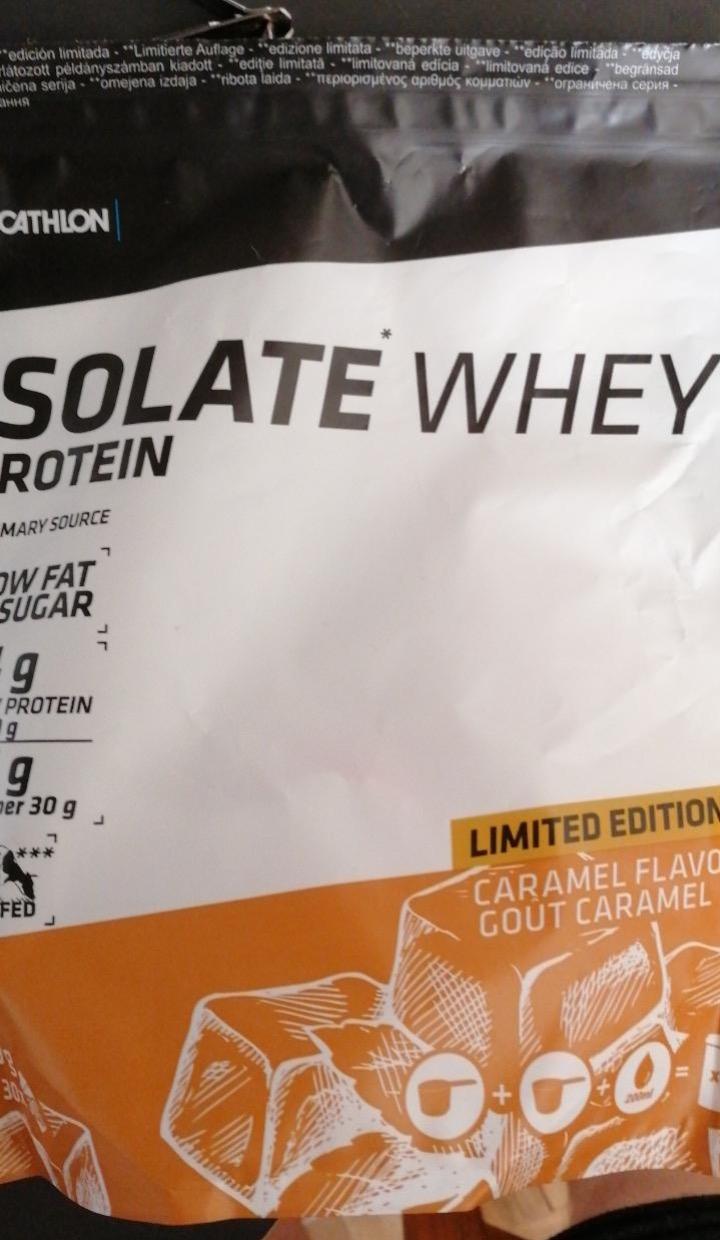 Fotografie - Decathlon Isolate Whey protein Caramel