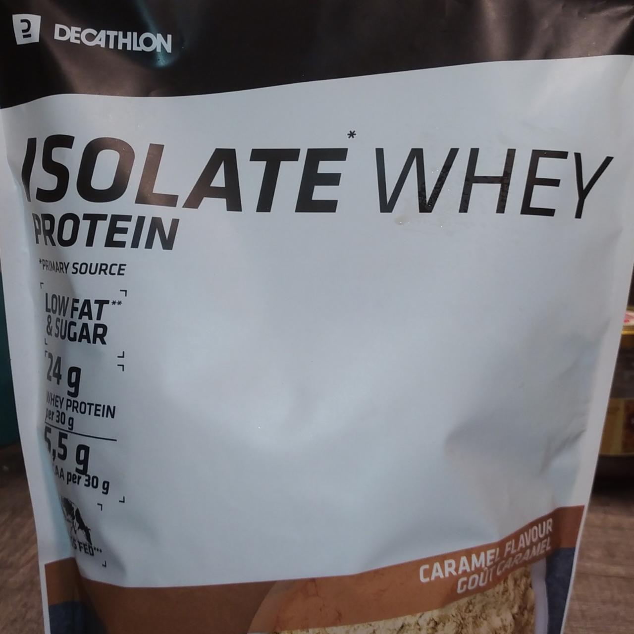 Fotografie - Decathlon Isolate Whey protein Caramel