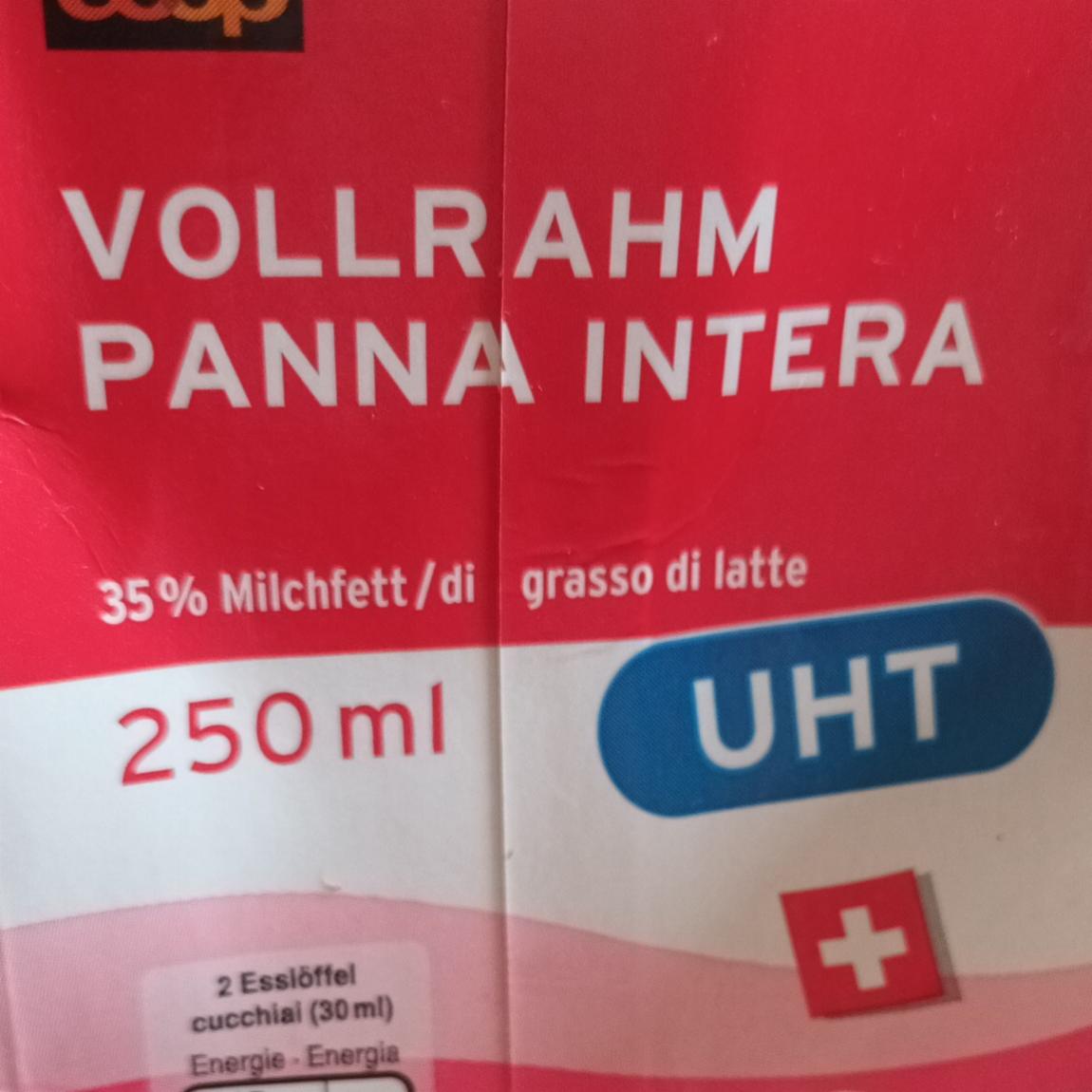 Fotografie - vollrahm panna intera Coop