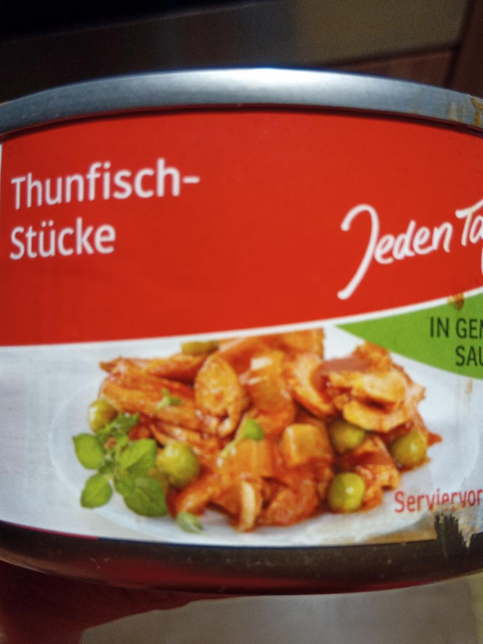 Fotografie - Thunfischstücke mit Gemüsesauce