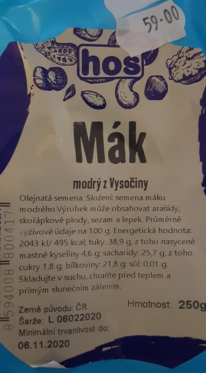 Fotografie - Mák modrý z Vysočiny Hos