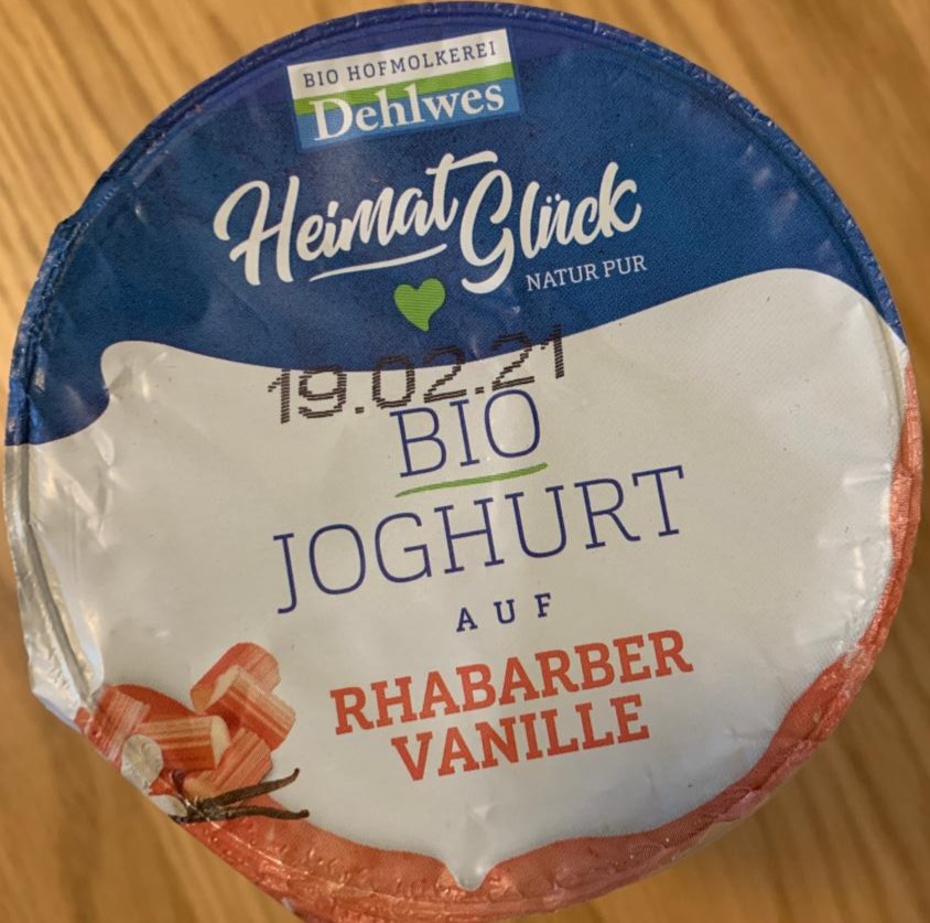 Fotografie - HeimatGlück Bio Joghurt Rhabarber-Vanille Dehlwes