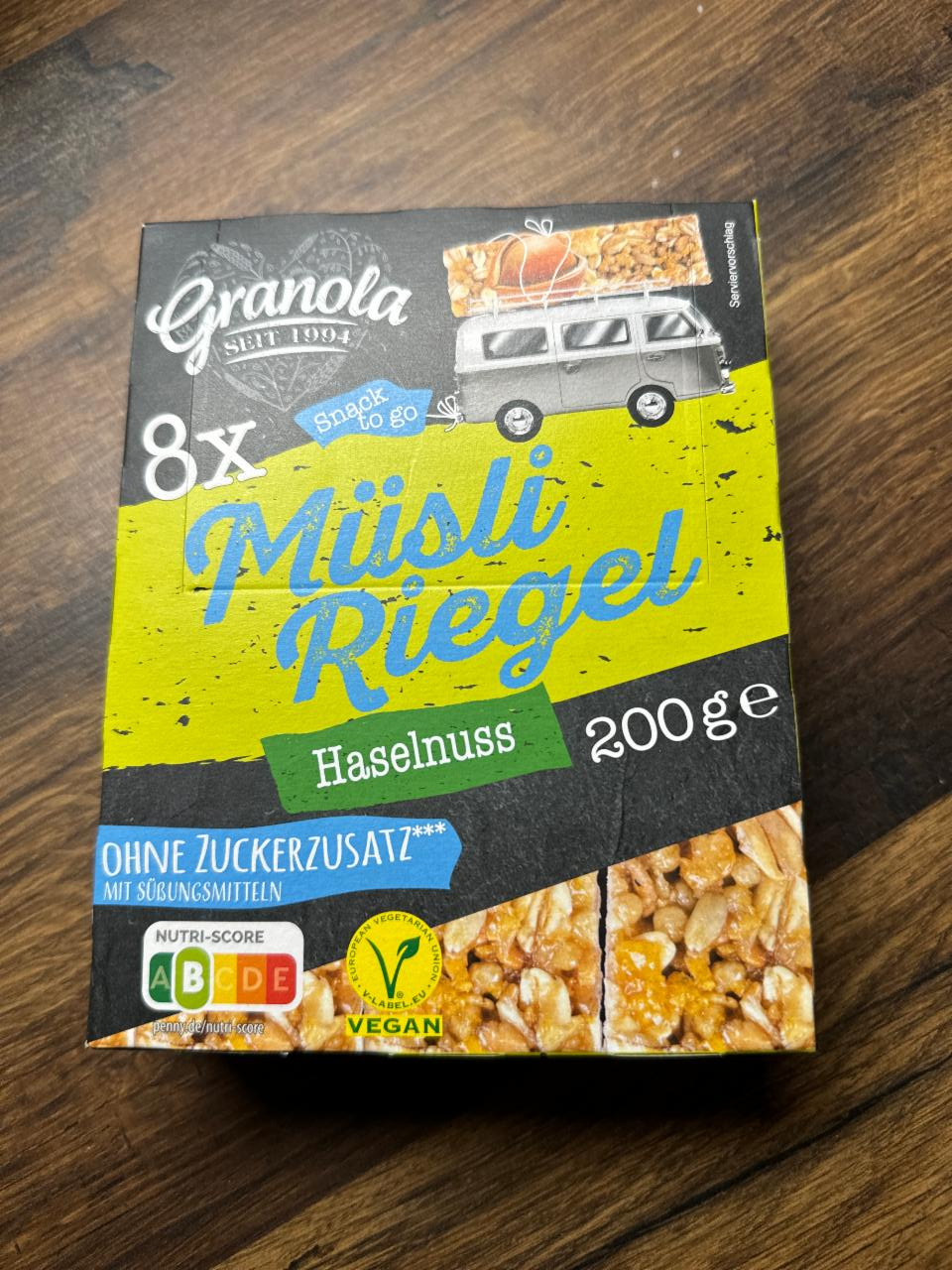 Fotografie - Müsli riegel Haselnuss Granola