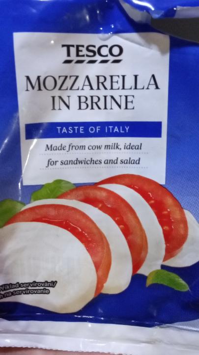 Fotografie - Mozzarella v nálevu Tesco Value