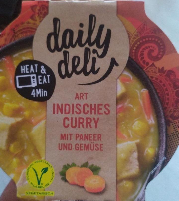 Fotografie - Art indisches curry mit Paneer und gemüse Daily deli