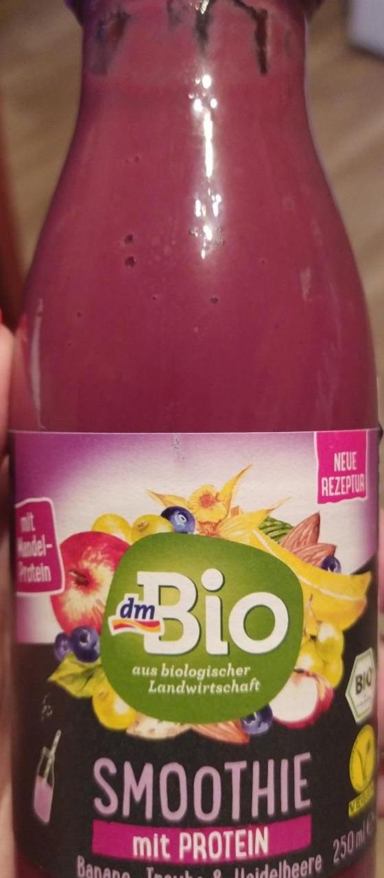 Fotografie - Bio proteinové smoothie banán & borůvky DmBio