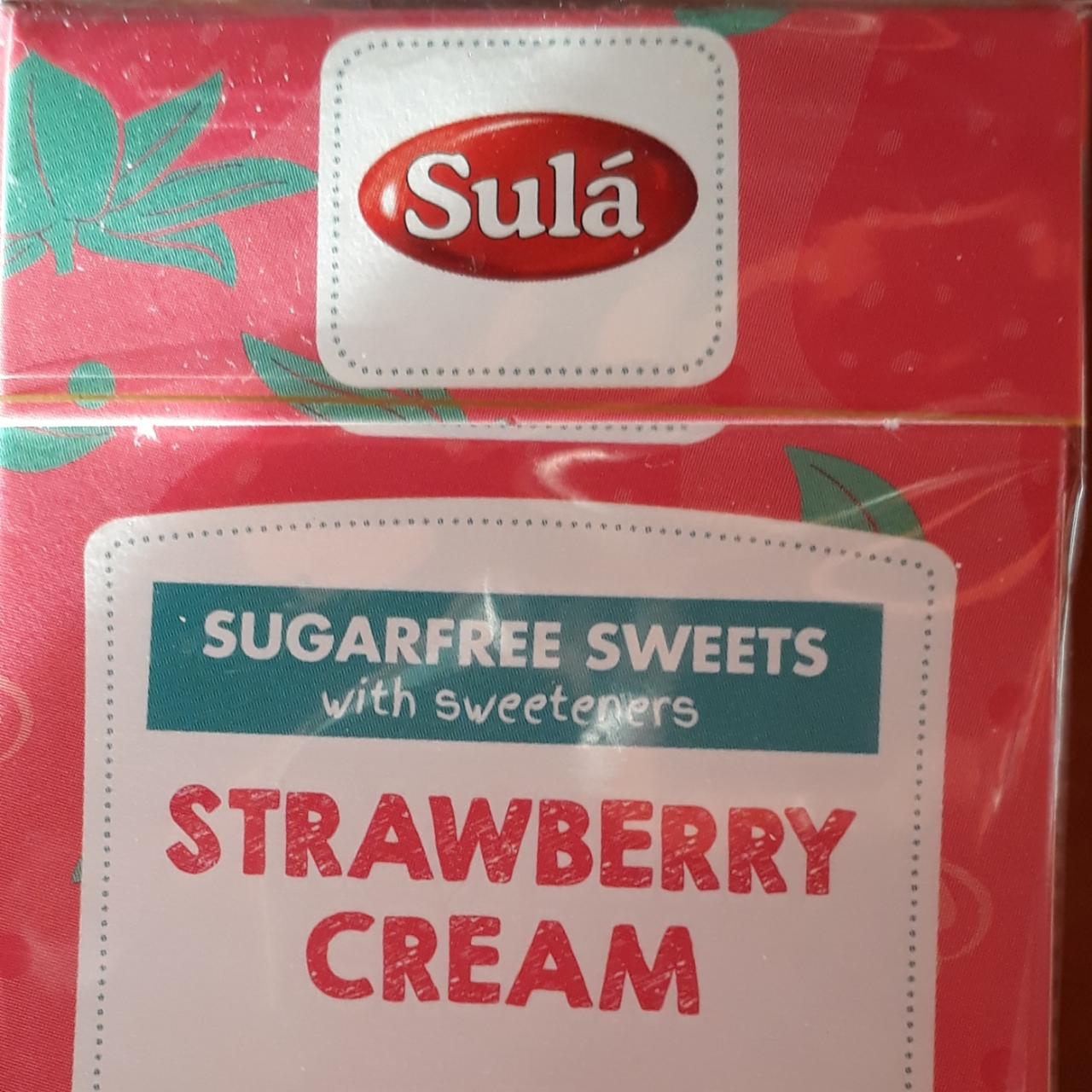 Fotografie - Sugarfree sweets with sweeteners strawberry cream Sula