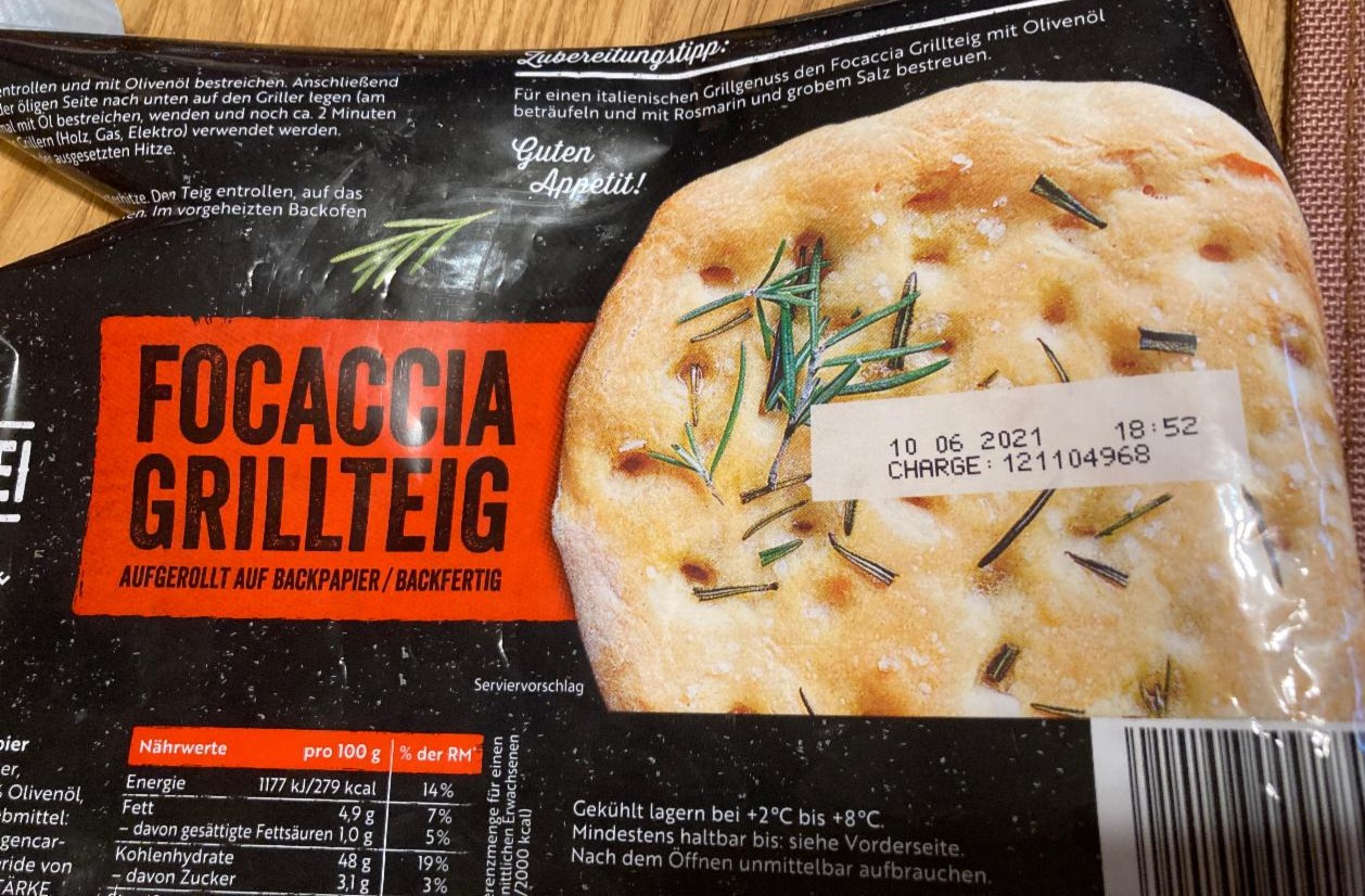 Fotografie - Focaccia Grillteig, těsto na Focaccia