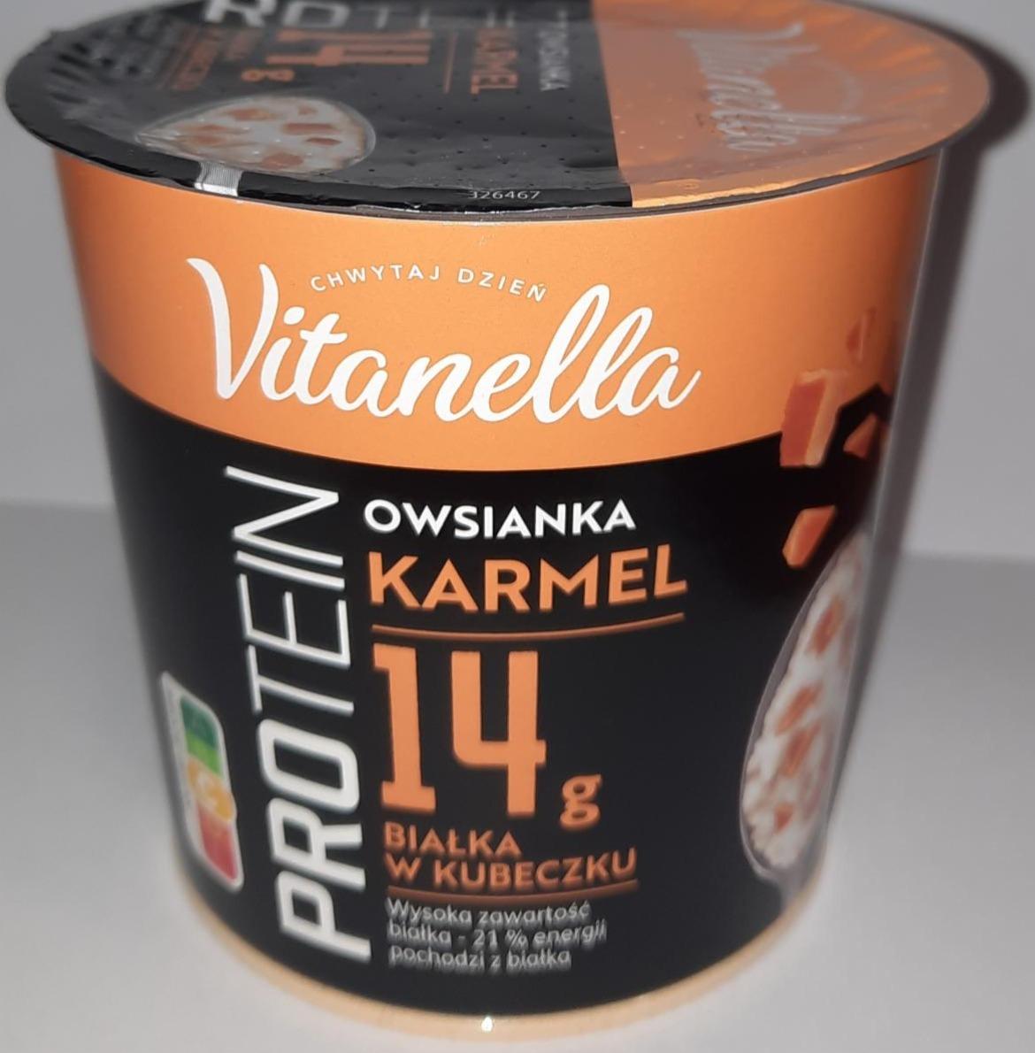 Fotografie - owsianka proteinowa z karmelem Vitanella