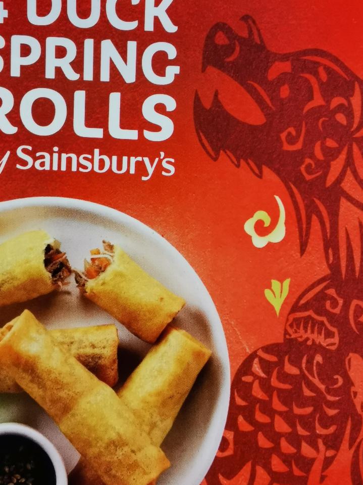 Fotografie - 4 Duck Spring Rolls by Sainsbury's