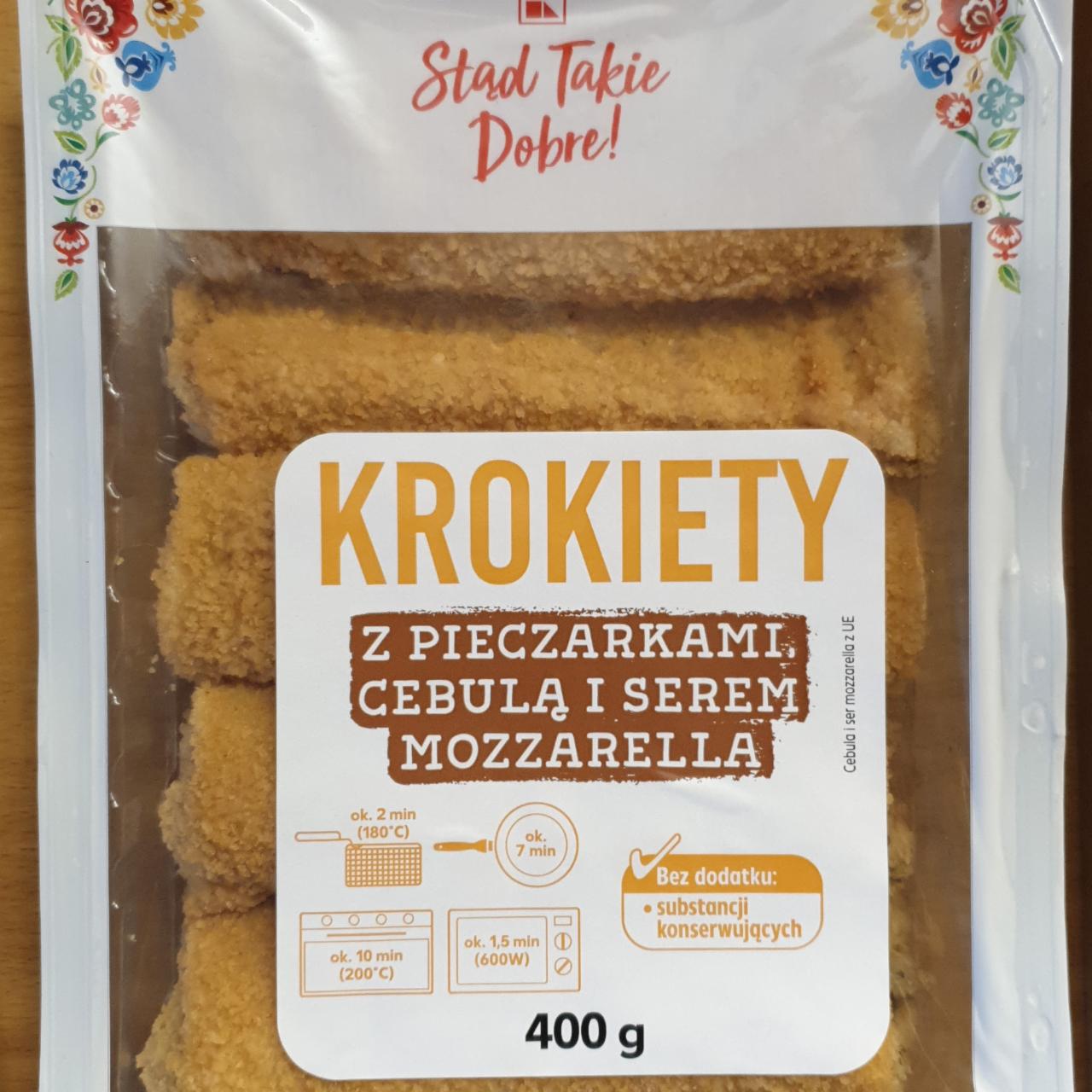 Fotografie - Krokiety z pieczarkami, cebulą i serem mozzarellą K-Stąd Takie Dobre