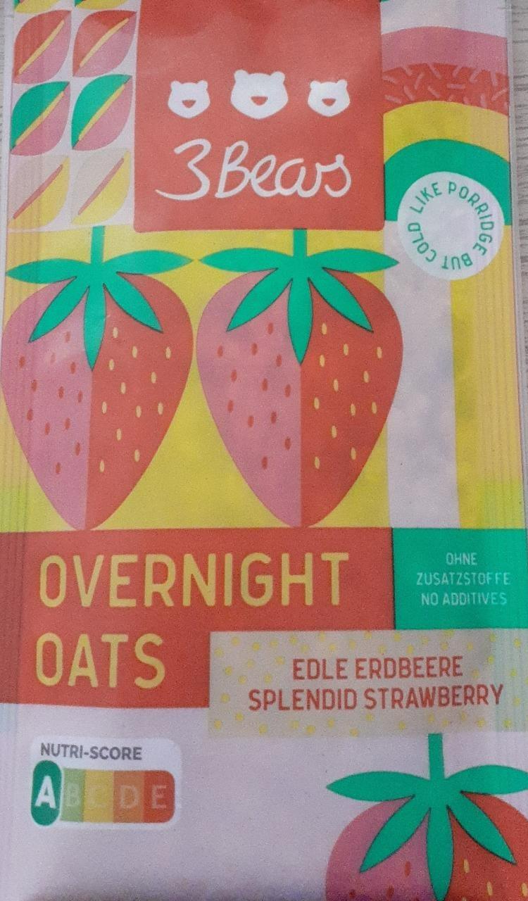 Fotografie - Overnight Oats Splended Strawberry 3 Bears