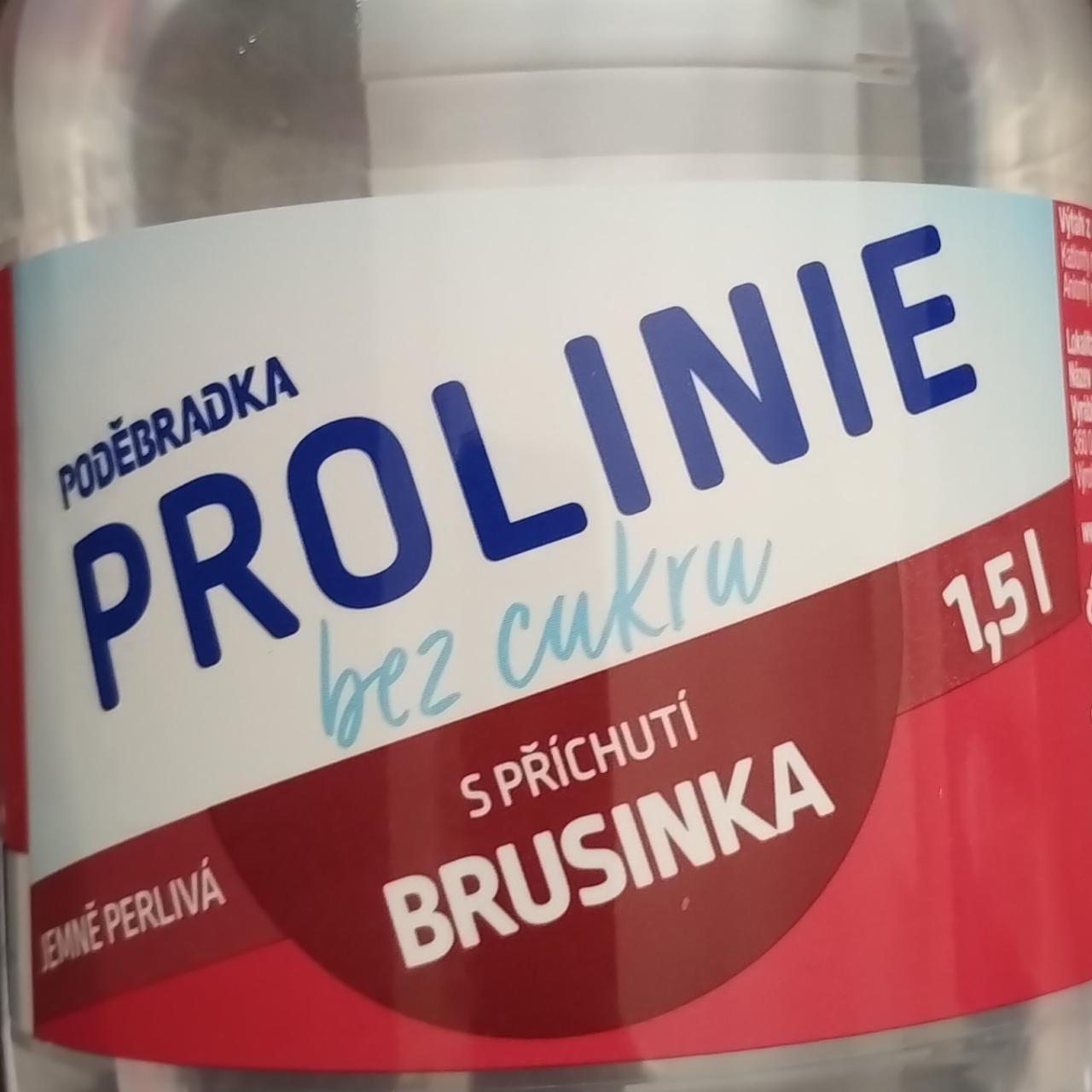 Fotografie - Prolinie brusinka bez cukru jemně perlivá Poděbradka