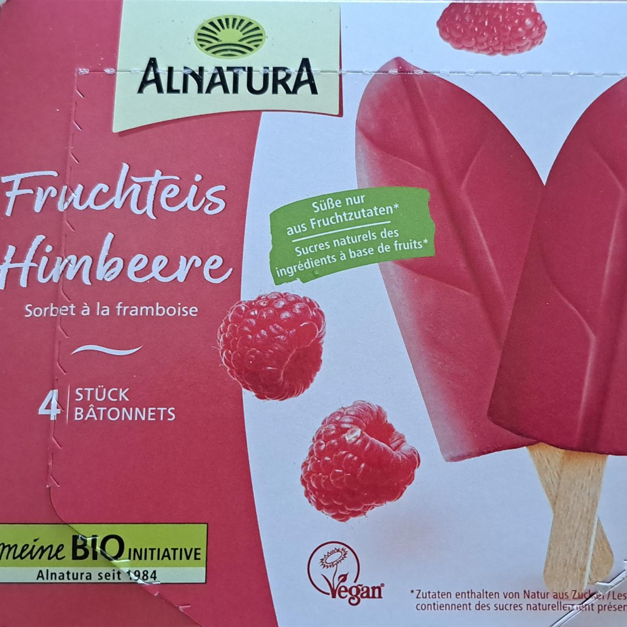 Fotografie - Fruchteis himbeere Alnatura