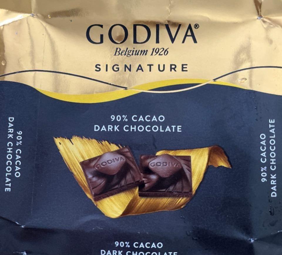 Fotografie - 90% dark chocolate Godiva