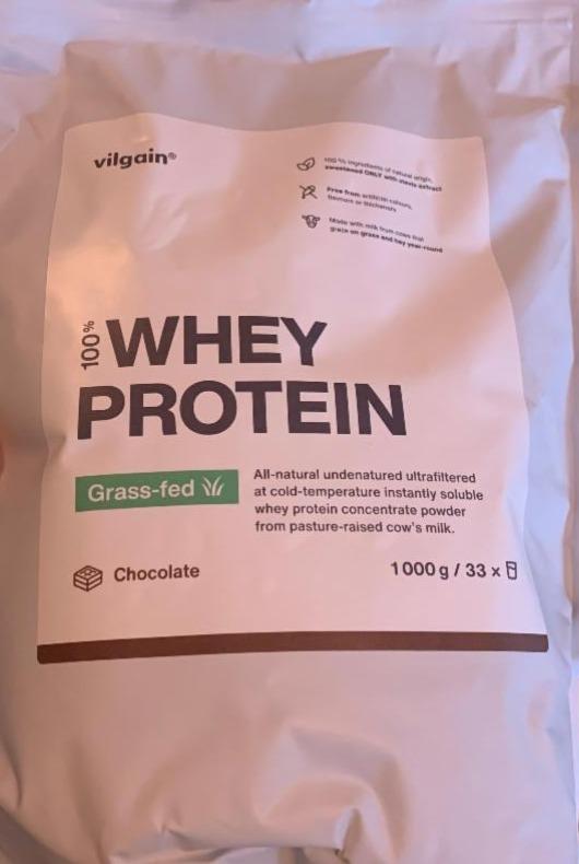 Fotografie - Grass-fed whey protein chocolate Vilgain