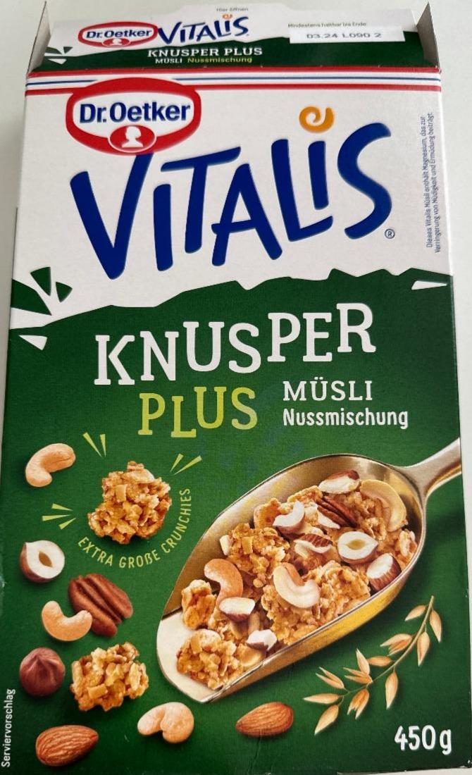 Fotografie - Vitalis Knusper plus müsli Nussmischung Dr.Oetker