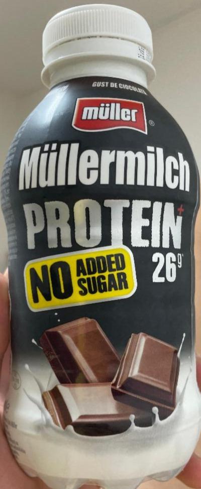 Fotografie - Müllermilch Protein 26g Čokoláda No added sugar Müller