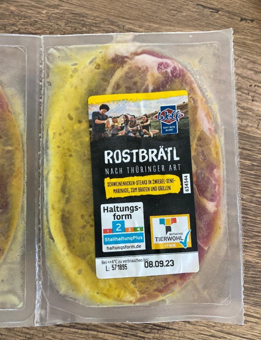 Fotografie - Rostbrätl Schweinenackensteaks nach Thüringer Art Wolf