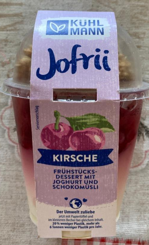 Fotografie - Frühstücksdessert mit Joghurt Sauerkirschen Jofrii